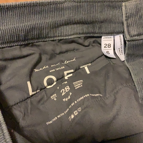 Modern Skinny Ankle Corduroy Mid-Rise Pants - Picture 4 of 4